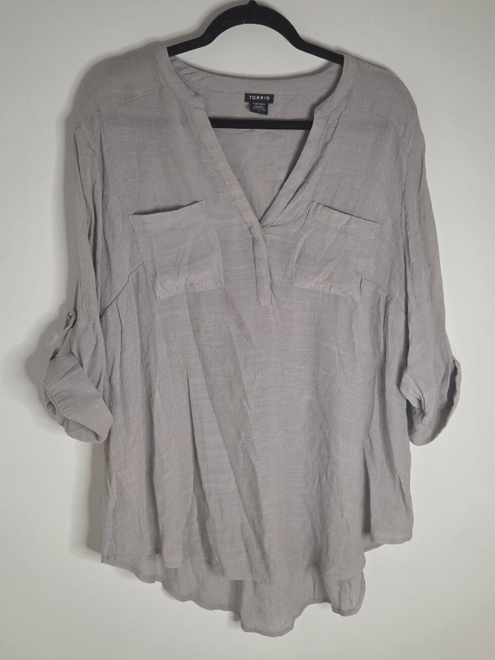 Torrid Tab Sleeve Blouse